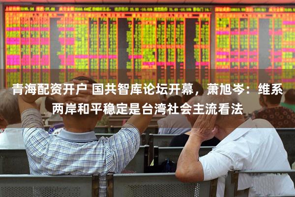 青海配资开户 国共智库论坛开幕，萧旭岑：维系两岸和平稳定是台湾社会主流看法